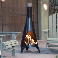 Outdoor Fire Pit Steel Wood Burning Fireplace Chiminea Patio Deck Heater Cover 90 85 End Date Outdoor Wood Burning Fireplace Wood Burning Fireplace Chiminea