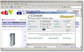 Ez Sniper Free Ebay Auction Sniper Software Snipe Auctions Online Automatic Esnipe Bid Sniping Agent