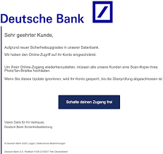 Nutzen sie verimi, um sich im deutsche bank onlinebanking anzumelden. Deutsche Bank Phishing Aktuell Diesen Fake Mails Durfen Sie Nicht Trauen
