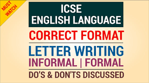 In addition to giving news, they are often used to request information, congratulate people, give advice informal letters ask a lot of questions, show interest and enthusiasm, and imagine a lot of shared information. Letter Writing Correct Format Formal Informal Icse English Language Class 10 Youtube