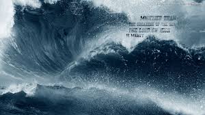 Fishing is an ancient practice that dates back to at least the beginning of the upper paleolithic period about 40,000 years ago. Mightier Breakers Sea The Lord Christian Wallpaper Deep Ocean Storm Waves 1366x768 Wallpaper Teahub Io