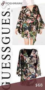Simplicity 2940, misses wrap skirt and kimono in two lengths june colburn designs 11 american sewing guild copyright: Guess Pansy Printed Faux Wrap Kimono Dress Floral Kimono Dress Clothes Design Guess Dress