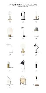 Minimalist in style, the metal table lamp is sculpted to create an abstract face. 15 Modern Minimal Table Lamps Homey Oh My
