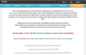 These steps will delete your pof account permanently and you'll be unable to access your account again. How To Delete Pof Account