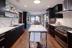 It is then matched with light and. 75 Beautiful Galley Kitchen With Black Cabinets Pictures Ideas July 2021 Houzz
