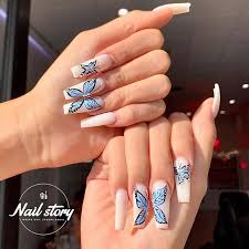 23 Ways To Wear Trendy Butterfly Nails This Spring Stayglam Butterfly Nail Designs Fancy Nails Butterfly Nail Aurora + butterfly nails are perfectly matched by gods.