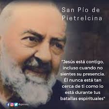 Iglesia Católica del Uruguay - Hoy celebramos la Fiesta de San Pío de  Pietrelcina: "Jesús está contigo, incluso cuando no sientes su  presencia..". Pidamos al #PadrePio su intercesión para obtener todas  aquellas