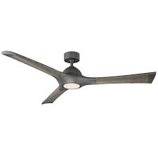Get free shipping on qualified ceiling fans with lights or buy online pick up in store today in the lighting department. Modern Forms 60 Woody 3 Blade Outdoor Led Smart Standard Ceiling Fan With Wall Control And Light Kit Included Reviews Wayfair