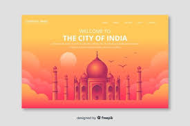 Download Welcome To India Landing Page For Free In 2020 Landing Page Vector Free Vector Photo