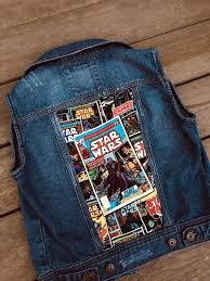 Custom Marvel Denim Star Wars Jean Disney Vest Size S Etsy Diy Clothes Refashion Jean Denim