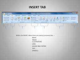 To remove all the material on a page, select the text and position the cursor at the end of the text you want to remove. Using The Insert Tab In Ms Word Ppt Download