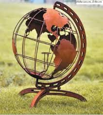 Globus Aus Edelrost Gross Edelrost Rost Deko Garten Globus