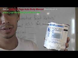 Automotive Paint Mixing Ratios How To