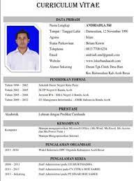 Contoh Daftar Riwayat Hidup Yang Baik Dan Benar 1 30 Contoh Daftar Riwayat Hidup Curriculum Vitae Cv Terlengkap Riwayat Hidup Cv Kreatif Desain Resume