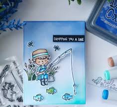 Clear stamps for invitations and cards. Tpp A Fishing Boy Clear Rubber Stamps Kids Clear Stamps And Dies For Scrapbooking Card Making Animal Children Stamp Cards Bluebird Card Blue Bird