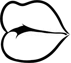 How To Draw Easy Lips, Step By Step, Drawing Guide, By Dawn - Dragoart