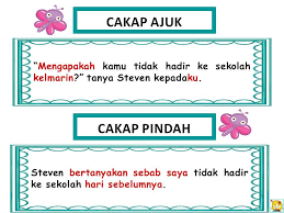 Percakapan seseorang yang ditulis semula tanpa mengubah maksud asalnya. Cakap Ajuk Dan Cakap Pindah Pusat Tuisyen Akademi Genius Facebook