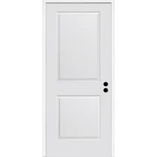 Mmi Door 32 In X 80 In Carrara Left Hand Primed Composite 20 Min Fire Rated House To Garage Single Prehung Interior Door Z0364404l The Home Depot Prehung Interior Doors Mmi Door Doors