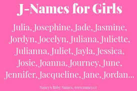 Baby boy names beginning with ju. Female J Names