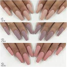 Love Love Love Coffin Shape Nails Purple Nails Coffin Nails Matte