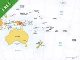 Free Vector Map Of Australia Continent One Stop Map Australia Map Map Vector Australia Continent