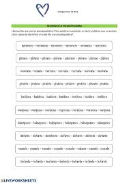 Juegos interactivos para niños con dislexia online / juegos de las vocales mi primer juego interactivo para. Pseudopalabras Ficha Interactiva Lectura Y Escritura Actividades Interactivas Ejercicios Cognitivos