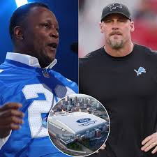 THE DEAL IS DONE: Legend Barry Sanders has donated the entire $15 million  to the proposed stadium project proposed by Dan Campbell, sharing that “The  pride of the Detroit Lions will always