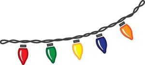 Free Christmas Lights Clipart Pictures Clipartix Christmas decorations clipart black and white. clipartix