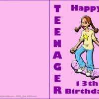 Birthday Card Print Out Teenager Birthday Teenager Birthday Happy Birthday Cards Birthday Card Printable