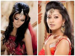 The hairstyle works great for lob length hair to medium length hair. Indian Wedding Hairstyles For Medium Length Hair To Adorn Wedding Day Wedding Hairstyles For Medium Hair Medium Hair Styles Easy Hairstyles For Long Hair