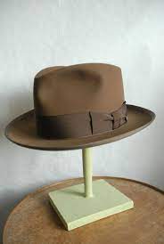 Rare Vintage Scott Ltd Hatters Ny Custom Brown Fur Felt Fedora Hat Uk 7 Us 7 1 8 Hats Hats For Men Cool Hats