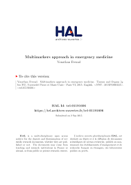 Pdf Multimarkers Approach In Emergency Medicine