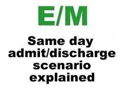 I Answer A Reader Question About A Common Same Day Admit Discharge Scenario Medical Billing Coding Medical Coding Medical Transcription