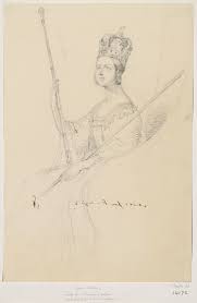 Drawing Of The Queen Victoria At Coronation Queen Victoria Queen Victoria Family Artist Inspiration