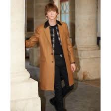 Keep it classic but on trend with our collection of men's long overcoats. The Kooples Europe Leather Collar Camel Belted Long Wool Coat