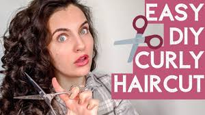 Easy Diy Haircut For Curly Hair Youtube In 2020 Diy Haircut Curly Hair Diy Haircuts For Curly Hair