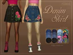 See more ideas about sims 4, sims 4 mods, sims. Trillyke Denim Skirt