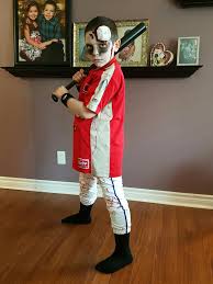 Zombie Baseball Player Halloween Boys Baseball Costumes Zombie Costume