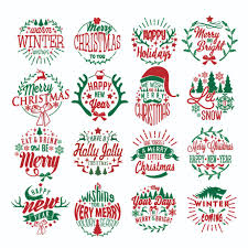 Download Christmas Wordart Pack Svg Cuttable Designs