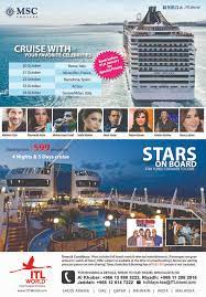 Cruise With Your Favorite Celebrities At Msc Cruises Get Your Ticket Now For Details And Booking On Fb Me 10kwdzz Msc Cruises Msc Divina Celebrity Books