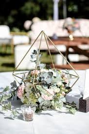 decoration de mariage originale style geometrique nordique decoration mariage mariage geometrique centre de table mariage