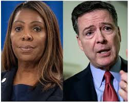 A federal judge tossed out separate criminal charges against the former  F.B.I. director James B. Comey, and the New York Attorney General Letitia  James, saying their prosecutor's appointment was…