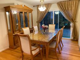 Make your dining experience special with the carefree style of tropical wicker! Stanley Capri Maple Veneer Dining Room Set Furniture San Jose California Facebook Marketplace