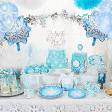 Below are tons of great ideas of how you can plan your winter wonderland baby shower. It S Cold Outside Baby Shower Decorations Blue Snowflake Balloons Paper Garland Winter Wonderland Baby Shower Birthday Supplies Ballons Accessories Aliexpress