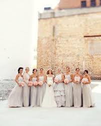 A Formal Pink Wedding In Chicago Illinois With Images Grey Bridesmaids Light Grey Bridesmaid Dresses Bridesmaid