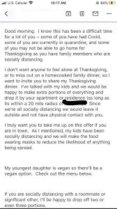 You could do a thanksgiving potluck together, or simply arrange to do something fun during the day, like catching a movie or going out for dinner.11 x if you're alone on thanksgiving, that means you get to make the day all about you. Professor Offers To Cook Thanksgiving Dinner For Students Spending The Holiday Alone