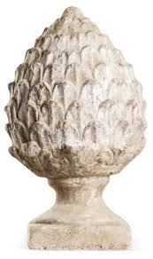 14 Terracotta Finial White Now 31 00 Was 39 00 One Kings Lane Finials Decorative Objects Decorative Bowls
