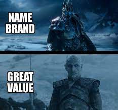 A great name stands for something and facilitates brand extensions. Warcraft Memes On Twitter Name Brand Vs Store Brand