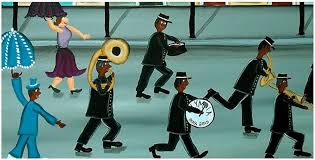 Amazon.com: Southern Heart Folk Art Second Line Parade Giclee Print by  Barbara Steele Thibodeaux: Posters & Prints