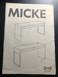 Discover furnishings and inspiration to create a better life at home. Ikea Micke Desk Assembly Instruction Manual Ebay